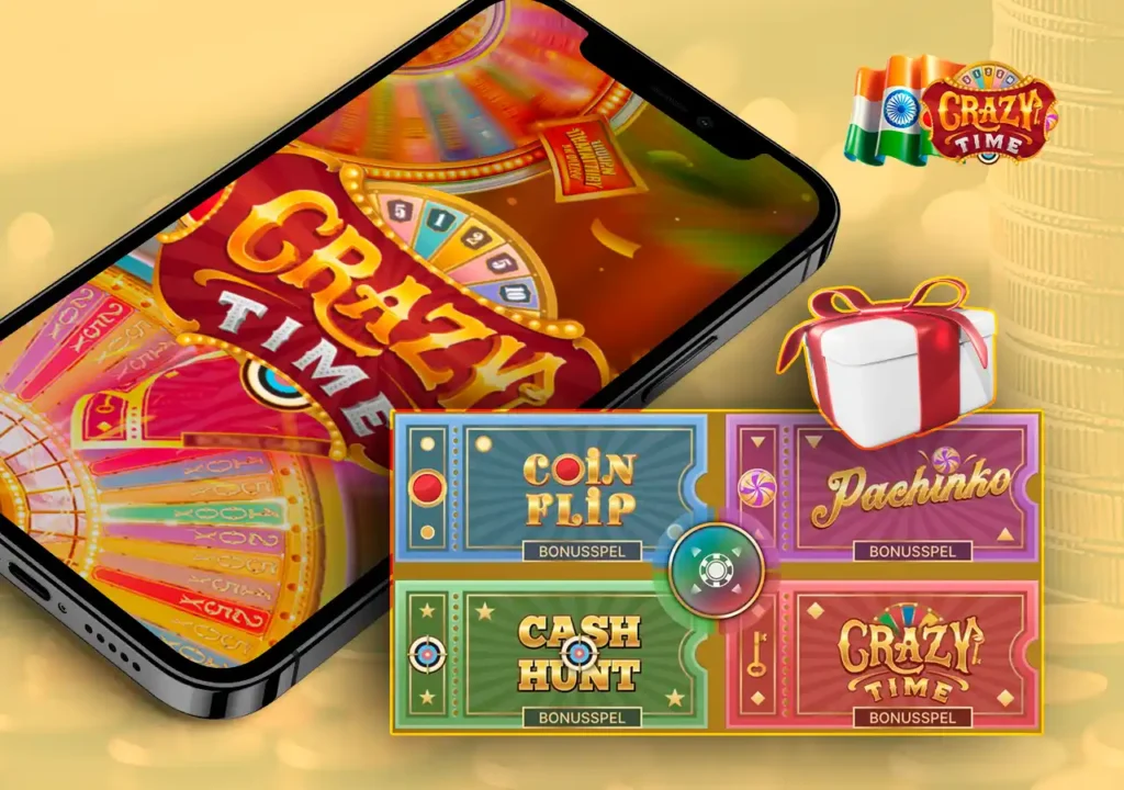 Crazy Time Game List and giftbox