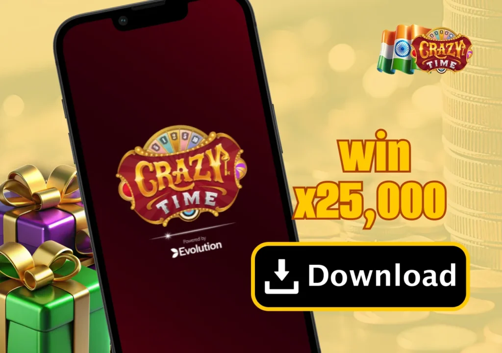 Get the official Crazy Time mobile app and explore its bonus features for real-money play.